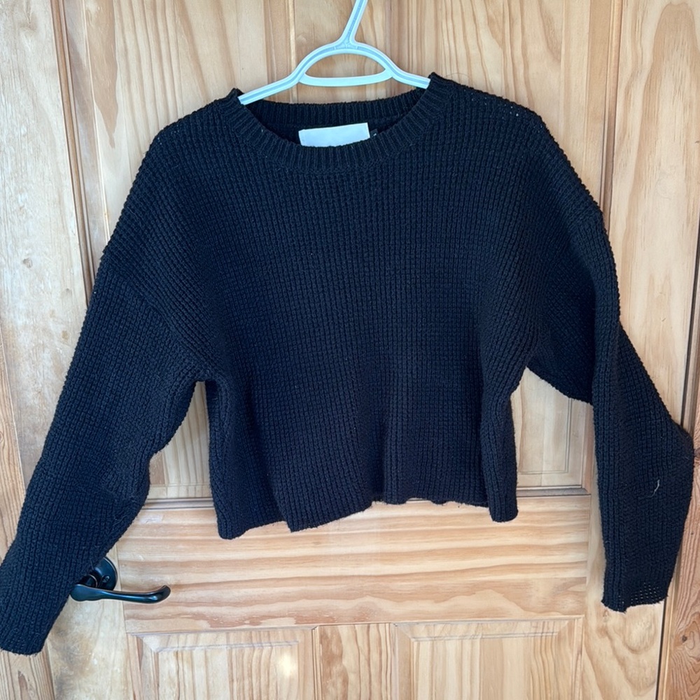 Cozy Black Knit Sweater